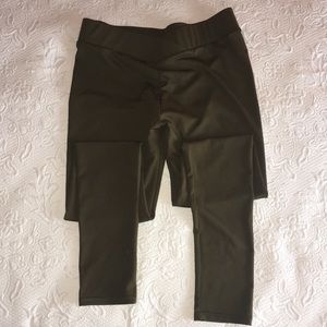 Army green athletic pants…